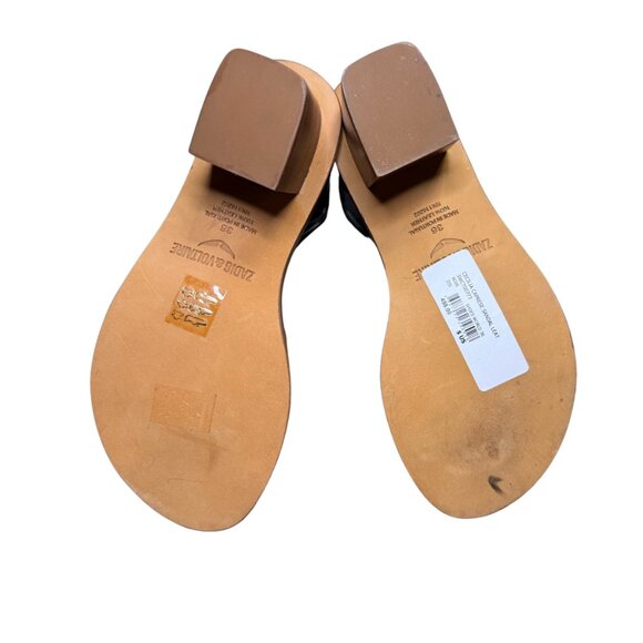 Zadig & Voltaire Cecilia Caprese Sandals Leather Black New in Box - Picture 7 of 11